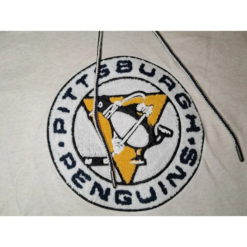 Fanatics Pittsburgh Penguins Cream Hoodie with Logo